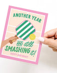 Another Year and Still Smashing It Pickleball Greeting Card