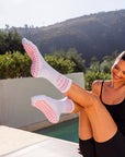 I'm Just Here for Feet In Straps Pilates Grip Socks