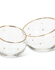 Medium Angled Bowl with Dots