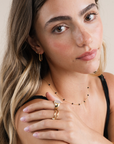 Gold Hoop - Large Rectangle - Earrings