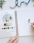 Winter watercolor workbook