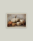 Vintage Pumpkins Framed Fall Canvas Art