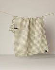 Sage Blossom Luxe Kitchen Geometry Towel
