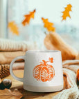 Wide Base Mug with Pumpkin