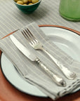 Striped Napkins Blue – Recycled Cotton Set