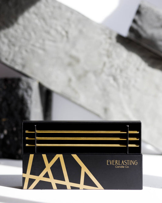 Everlasting Reusable Steel Candles - Gold