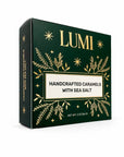 Holiday Handcrafted Caramels with Sea Salt – Green Box, 2 oz