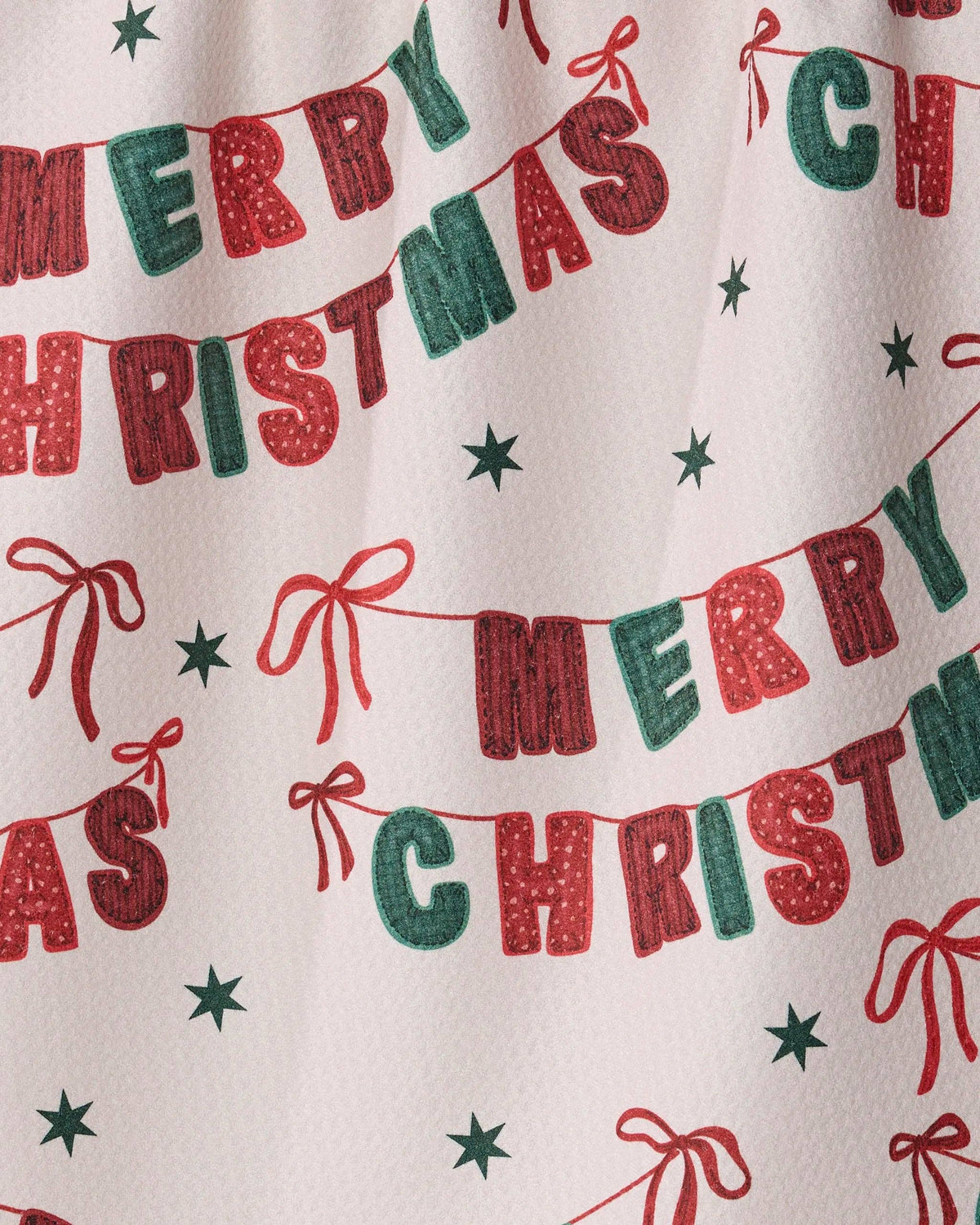 Christmas Banner - Geometry Kitchen Tea Towel - Holiday 2026