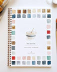 Baking watercolor workbook