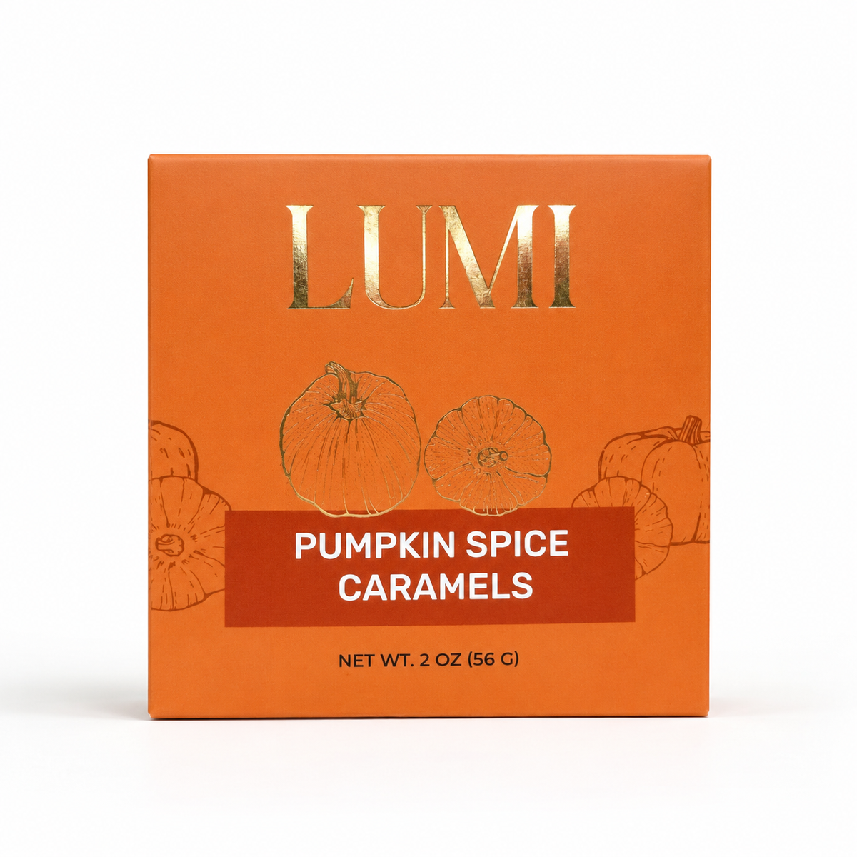 Fall Pumpkin Spice Caramels, 2 oz