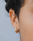 Gold Hoop - Triple Arch - Earrings