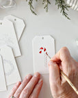 Classic christmas paintable gift tags