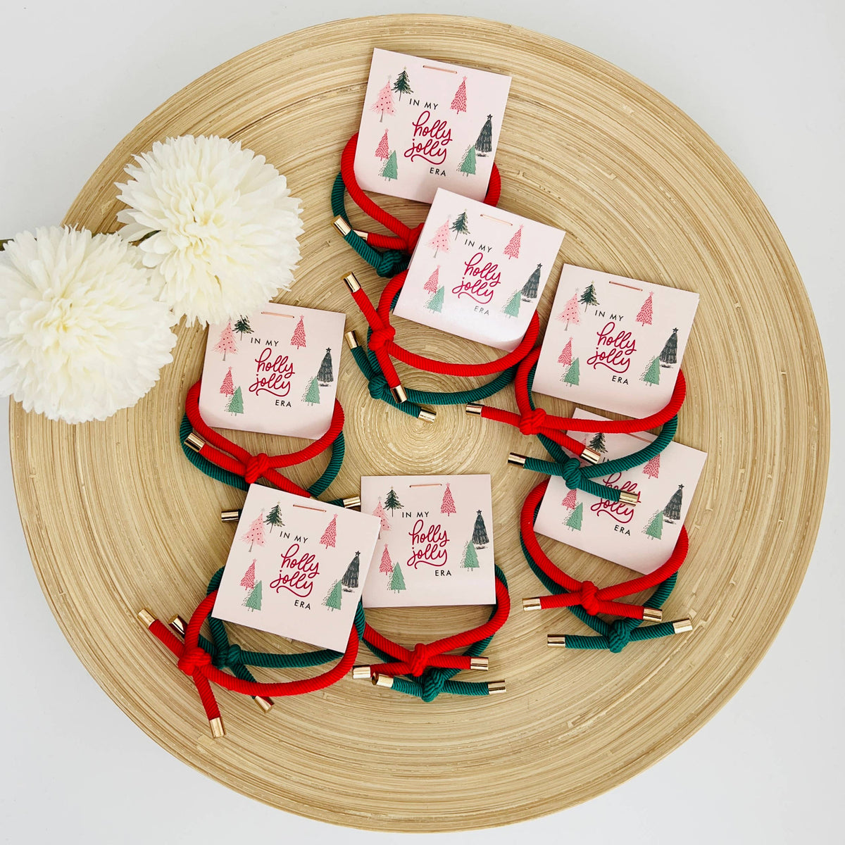 Holiday Thank You Gift Christmas Hair Tie Stocking Stuffers