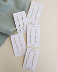 Gemstone Chain Drop Earring - White Opal