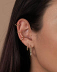 Ball Hoop - Large - Gold Earrings