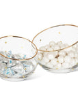 Medium Angled Bowl with Dots