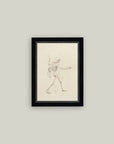 Walking in a Dead Man's Bones Framed Antique Art