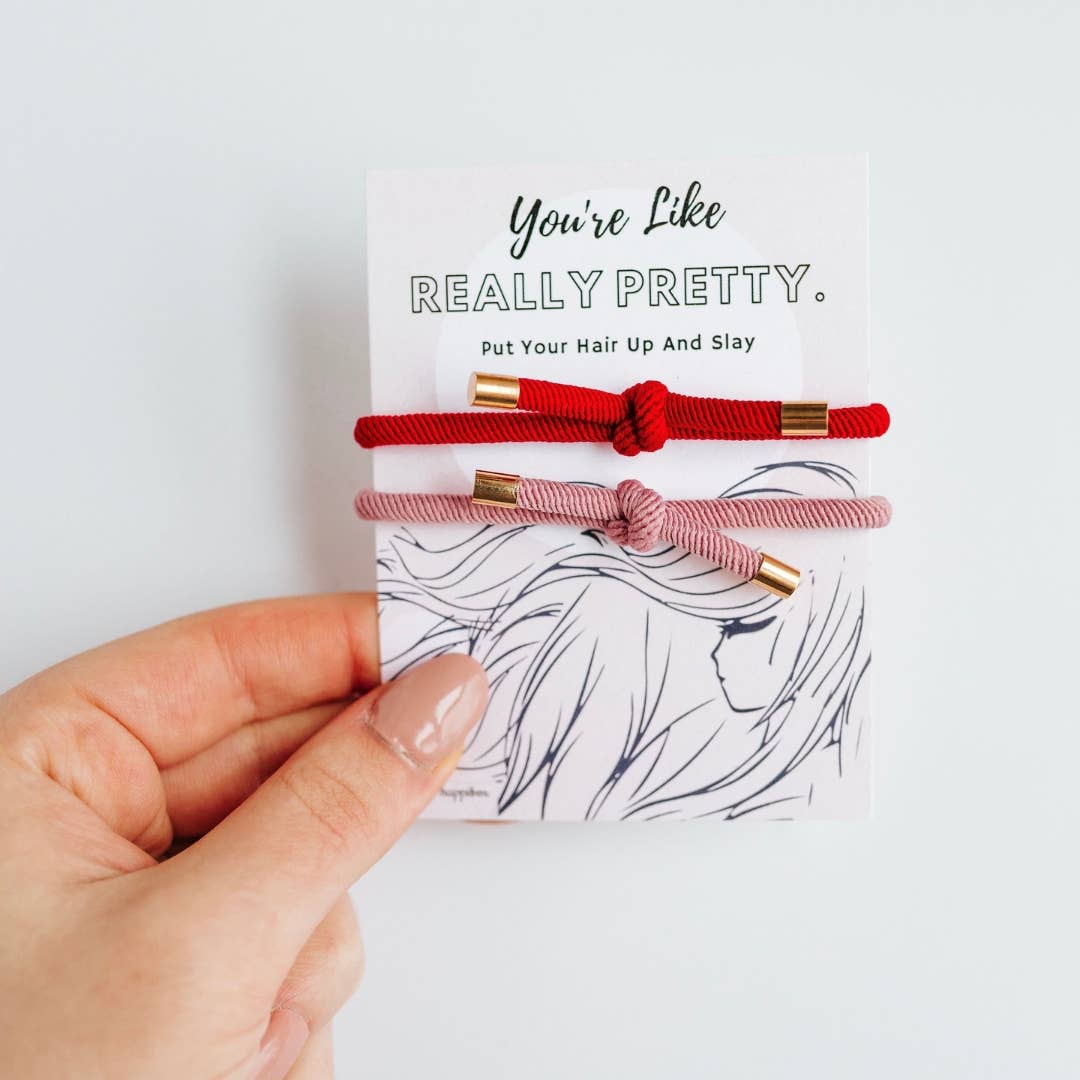 Really Pretty Double Elastic Hair Tie - Hair Accessory Card