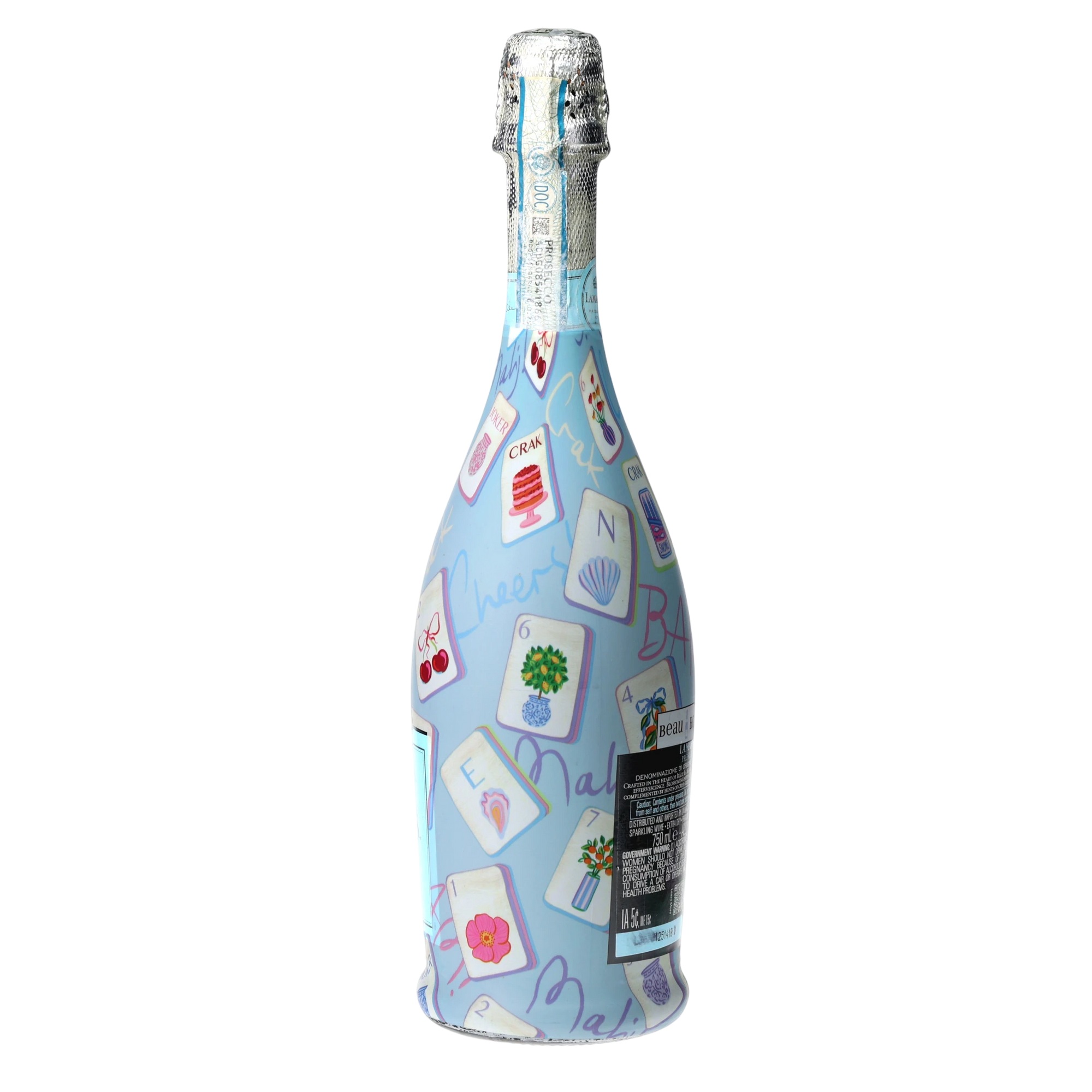 Beau Bottles Pastel Blue Mahjong - Prosecco Collection