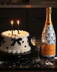 Beau Bottles Grandmillennial Black Bow- Champagne Collection