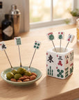 7-Piece MahJong Cocktail Pick Set