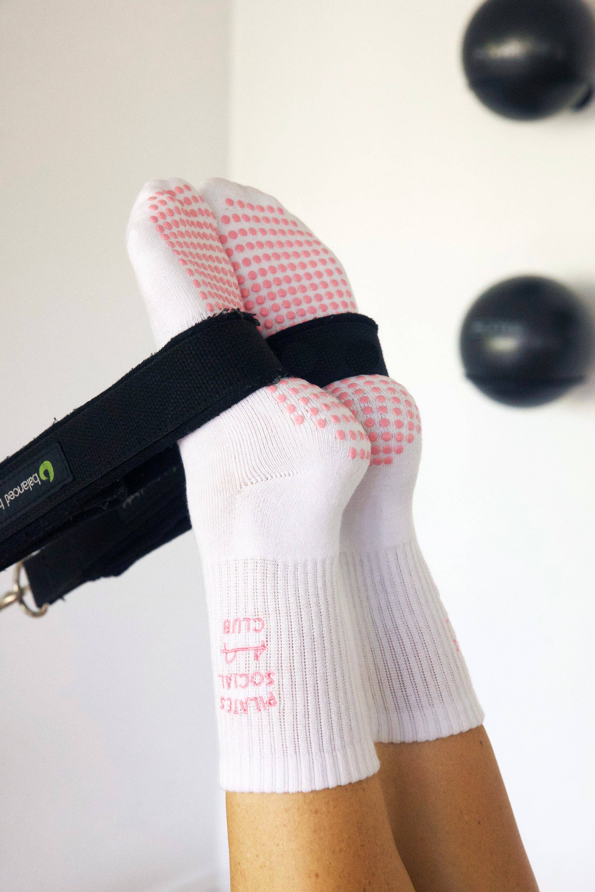 Pilates Social Club Grip Crew Socks