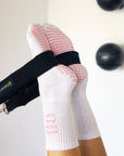 Pilates Social Club Grip Crew Socks