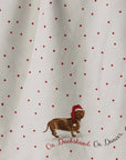 Dachshund Dash - Geometry LUXE Double-Sided Kitchen Tea Towel - Holiday 2026