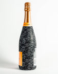 Beau Bottles Black and White Roses – Champagne Collection