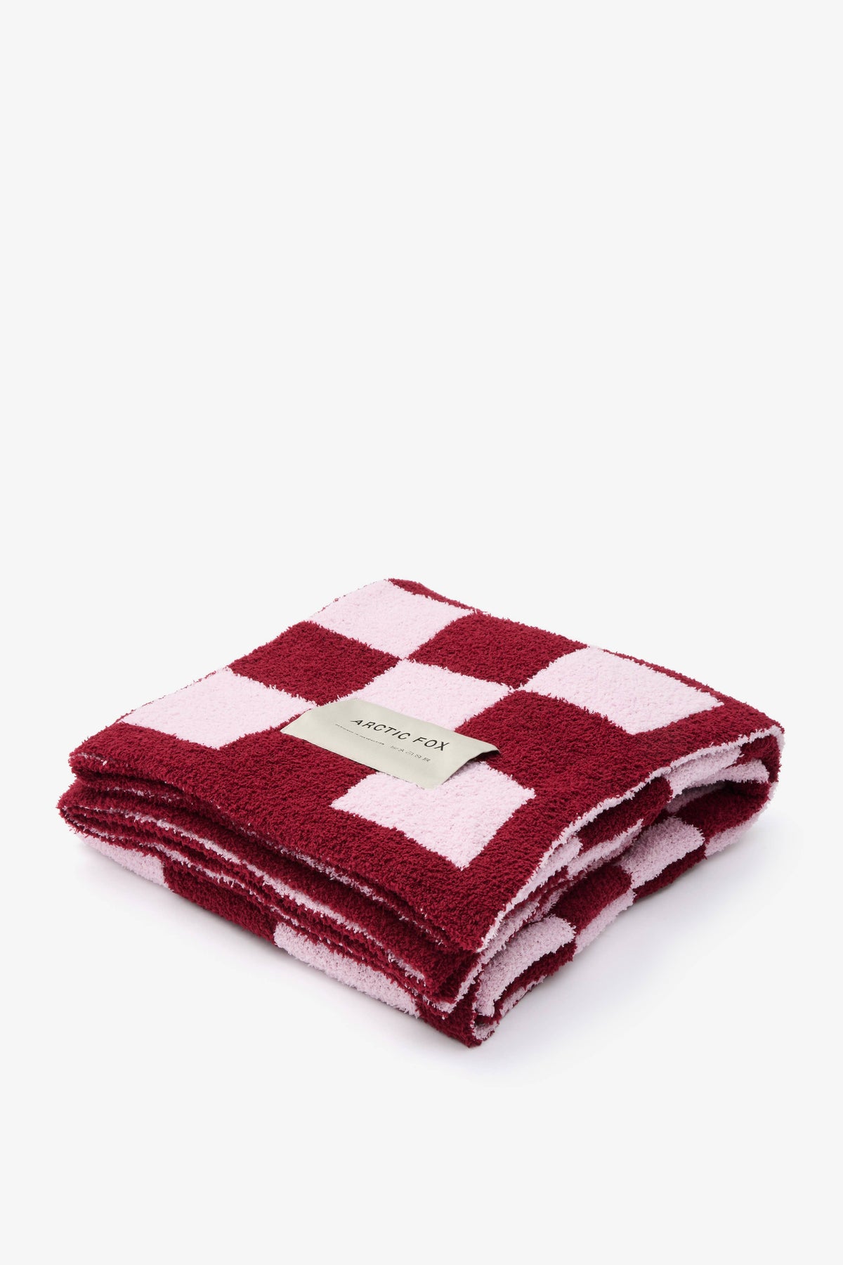 The Teddy Throw - 100% Recycled - Pink Check - FW25