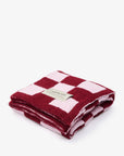 The Teddy Throw - 100% Recycled - Pink Check - FW25