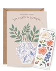 Sticker Scene Card - Thank You Bouquet