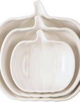 White Pumpkins Plate Set