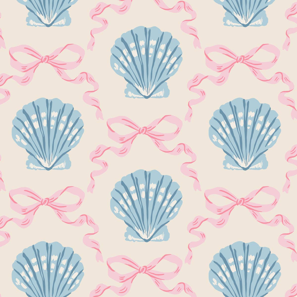 Fun Party Beach Cocktail Napkins | Bow Sea Shell