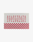 Sardine Check Red Not Paper Towel