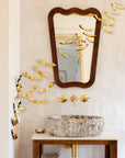 Gold Foil Paper Bat Set | Halloween Wall Decorations
