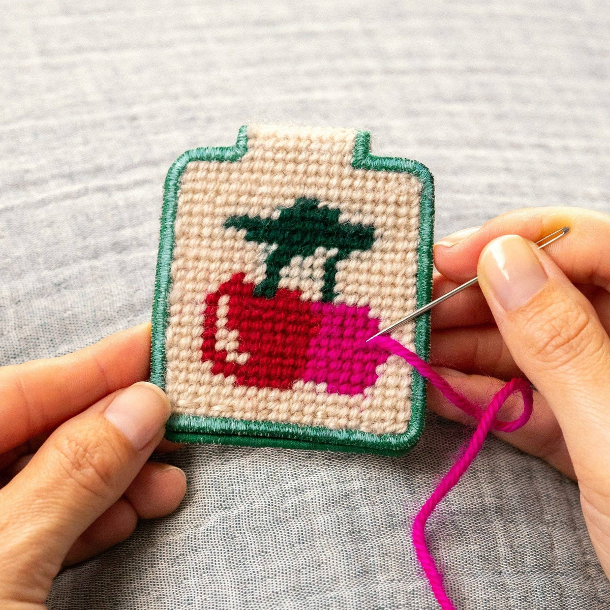 Needlepoint Keychain Bundle - Includes 8 each style + Display