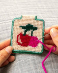 Needlepoint Keychain Bundle - Includes 8 each style + Display