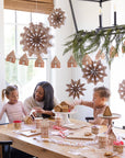 Gingerbread Holiday Fan Set | 3D Christmas Party Decorations