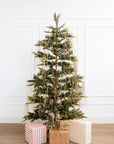 Gold Tinsel Christmas Tree Decoration | Vintage Holiday Sparkle
