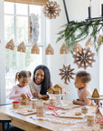 Gingerbread Holiday Fan Set | 3D Christmas Party Decorations