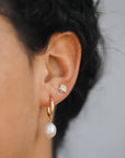 Pearl Drop - Gold Earrings