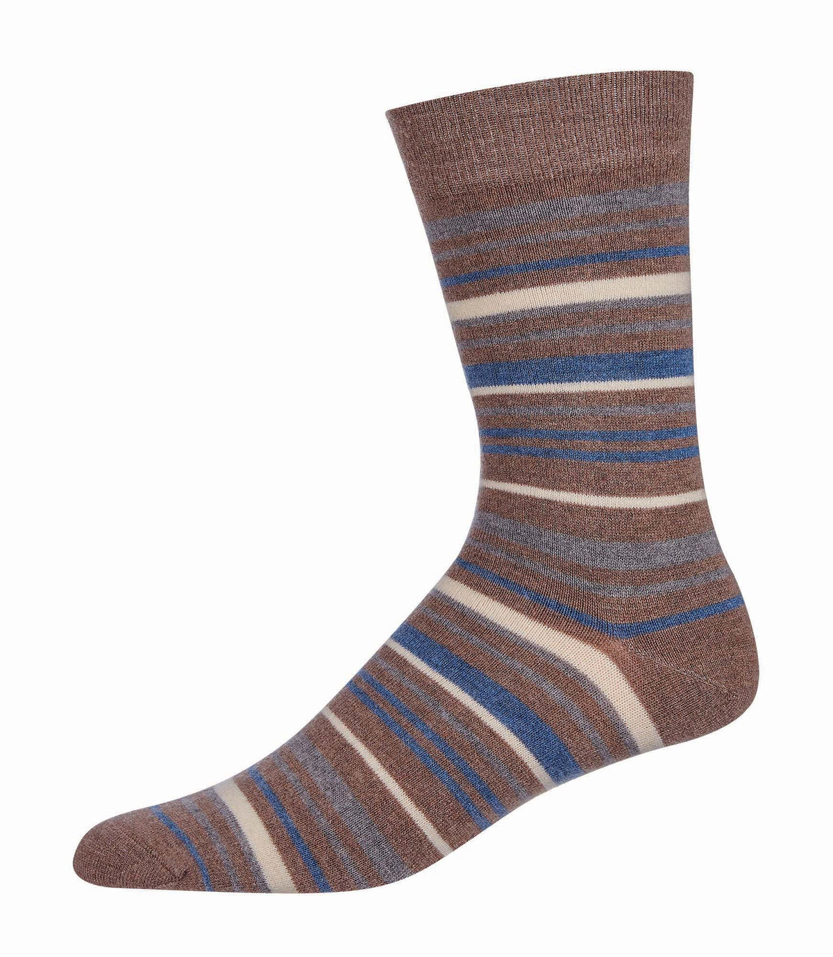 Striped Cashmere Men's Crew