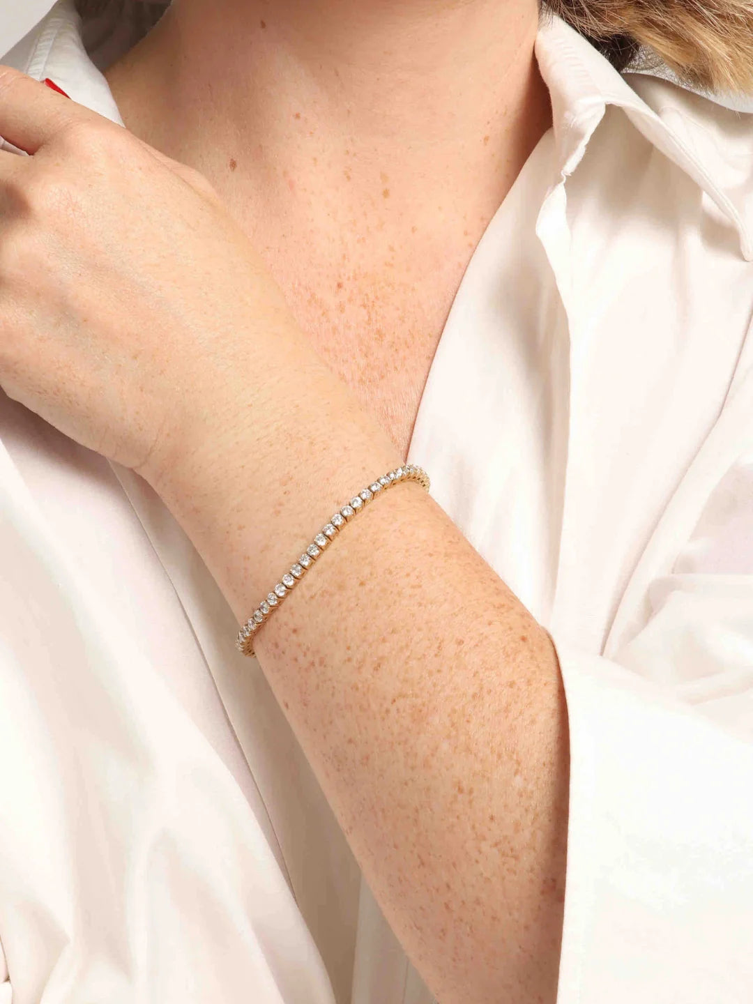 BLAIR BRACELET 3mm - pave - GOLD