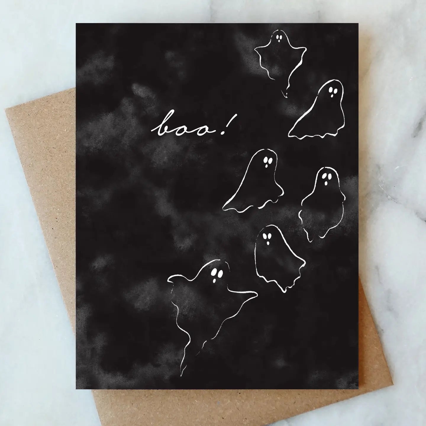 Boo Halloween Greeting Card