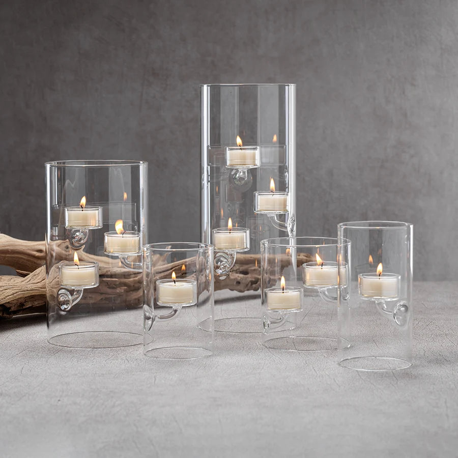 Suspended Glass Tealight Holder / Hurricane - Small