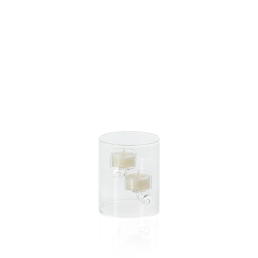 Suspended Glass Tealight Holder/Hurricane-4x4.75,M