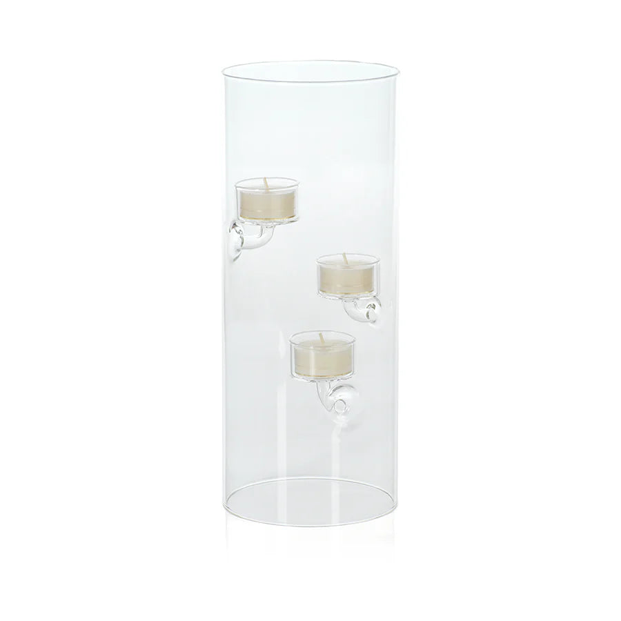 Suspended Glass Tealight Holder/Hurricane-4.75x11.