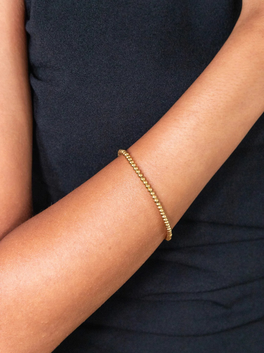 CROWN BRACELET 3mm - GOLD