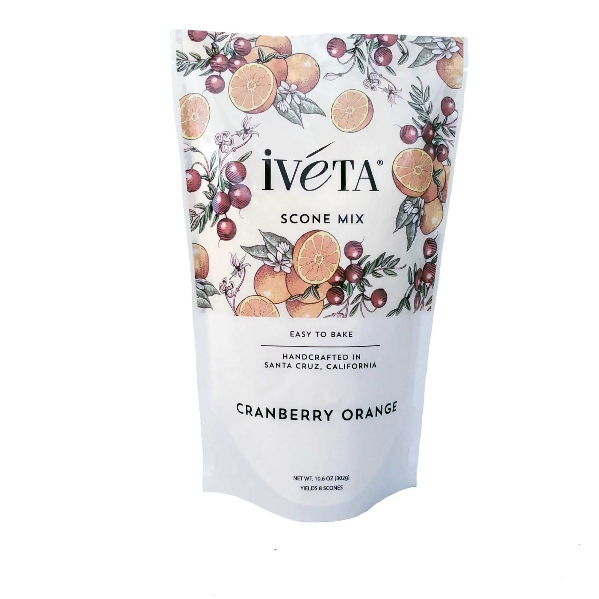 Cranberry Orange Scone Mix – Gourmet Baking Mix with Real Cranberries – Makes 8 Scones